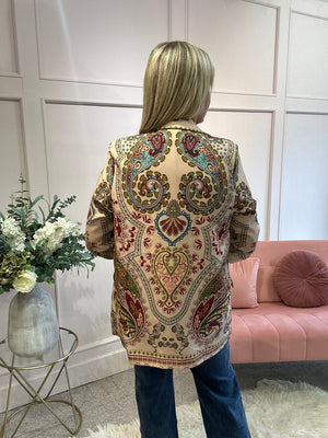 Paisley Blazer - Multi Colour