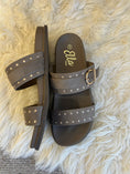 Load image into Gallery viewer, Julia Gold Stud & Buckle Sandal - Taupe
