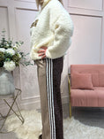 Load image into Gallery viewer, Quirky Side Striped Lounge Pant - Brown/Leopard

