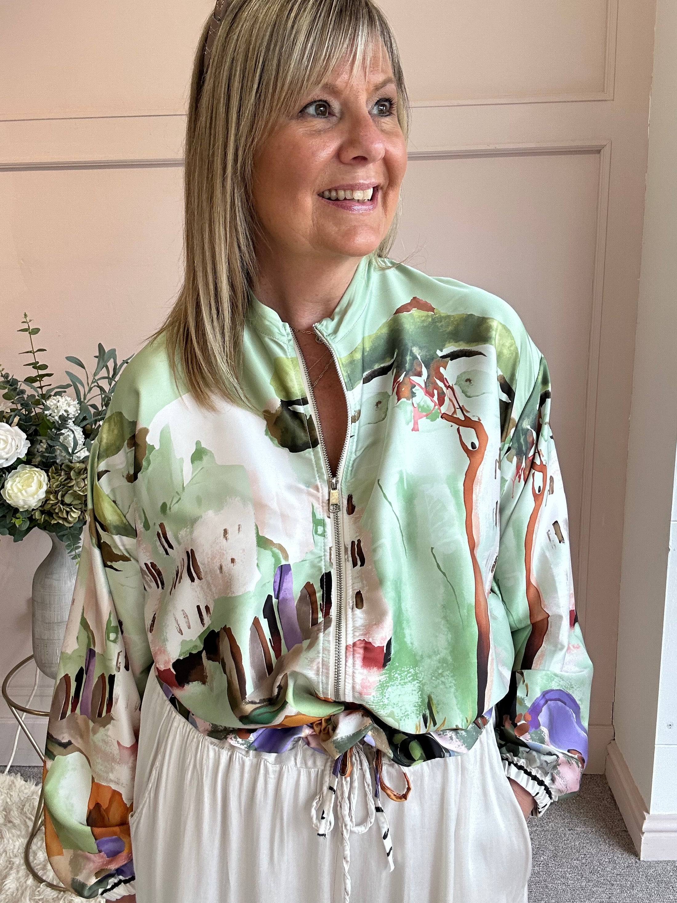 Santorini  Jacket - Green