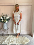 Load image into Gallery viewer, Ditsy Print Dress - Light Beige - Wardrobe By Simone
