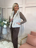 Load image into Gallery viewer, Cosy Textured Gilet  - Latte

