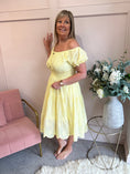 Load image into Gallery viewer, Vibes Of Summer Midi Dress - Soft Yellow - Wardrobe By Simone
