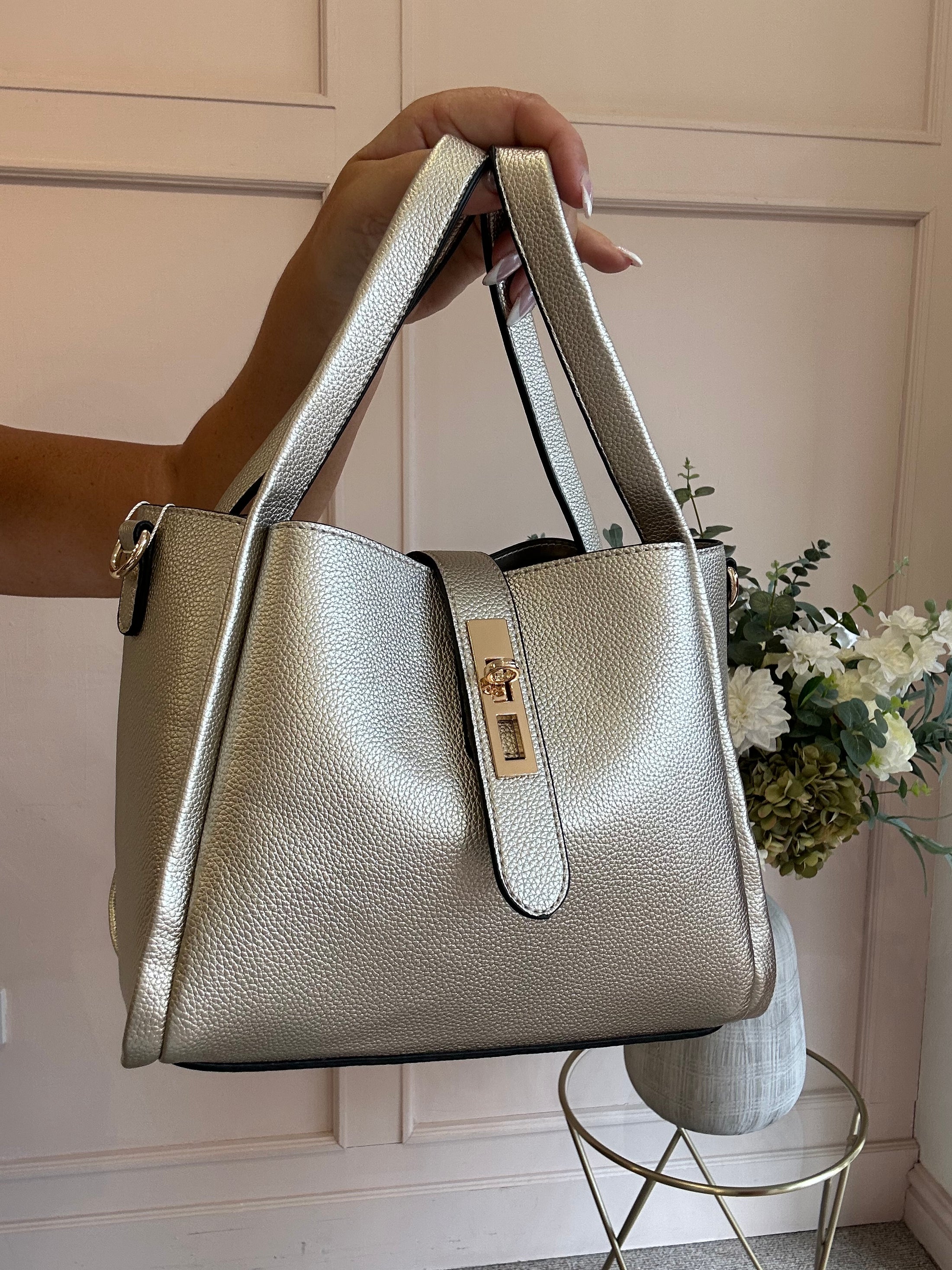 Cute Bucket Bag - Pale Gold - Wardrobe By Simone