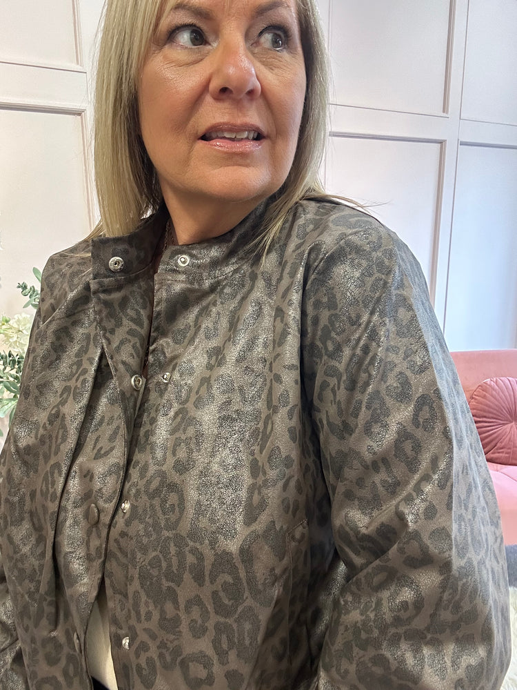 Grandad Collar Animal Jacket - Animal