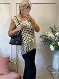 Load image into Gallery viewer, Tassel Crochet Sleeveless Top - Beige - Wardrobe By Simone
