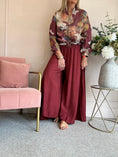 Load image into Gallery viewer, Deep Elasticated Waist Wide Pant - Burgundy
