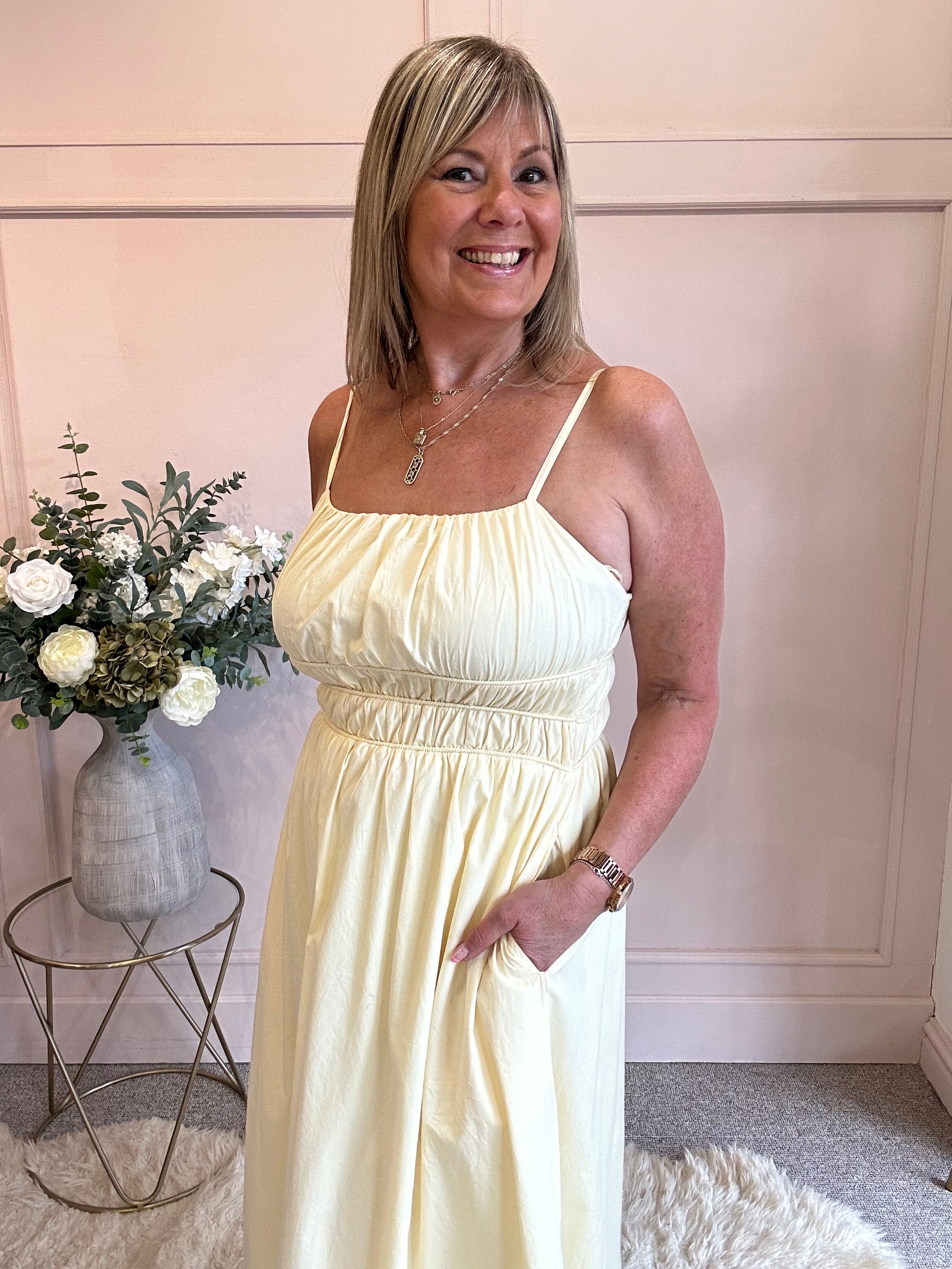 Midi Dress - Yellow
