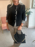 Load image into Gallery viewer, Leopard Edge Cardi Jacket - Black
