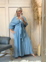 Floaty Jacket & Strapy Jumpsuit - Pale Blue