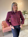 Load image into Gallery viewer, Faux Suede Jacket - Burgundy
