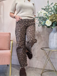 Load image into Gallery viewer, Trending Deer Print Jeans - Brown/Beige

