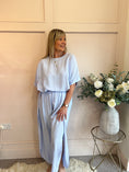 Load image into Gallery viewer, Handkerchief Hem Top & Pant Set - Pale Blue - Wardrobe By Simone
