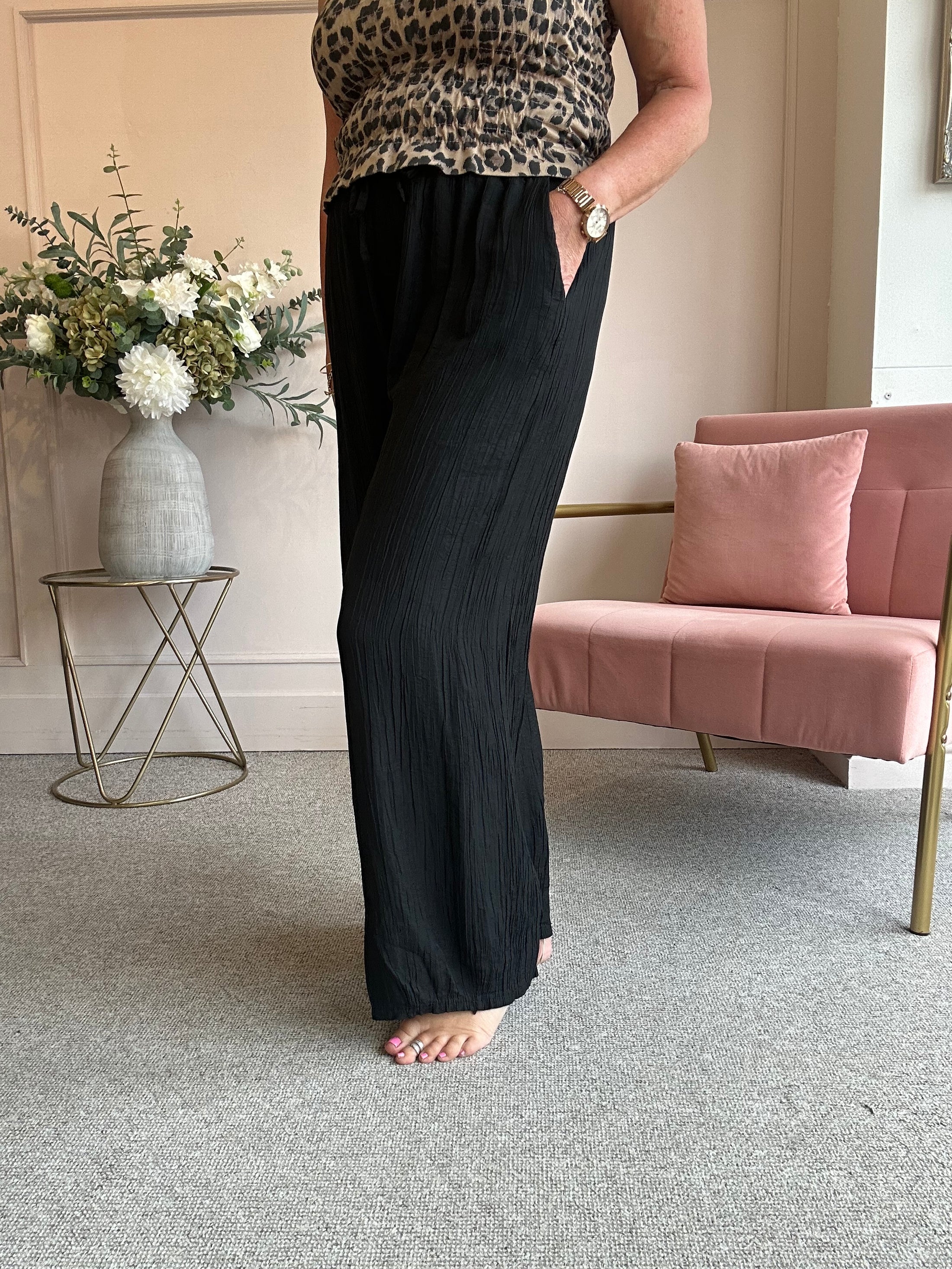 Relaxed Wide Pant - Black