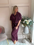 Load image into Gallery viewer, Barrel Cord  Pant - Plum
