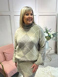 Load image into Gallery viewer, Jumper And Skirt Knitted Set - Brown/Beiges
