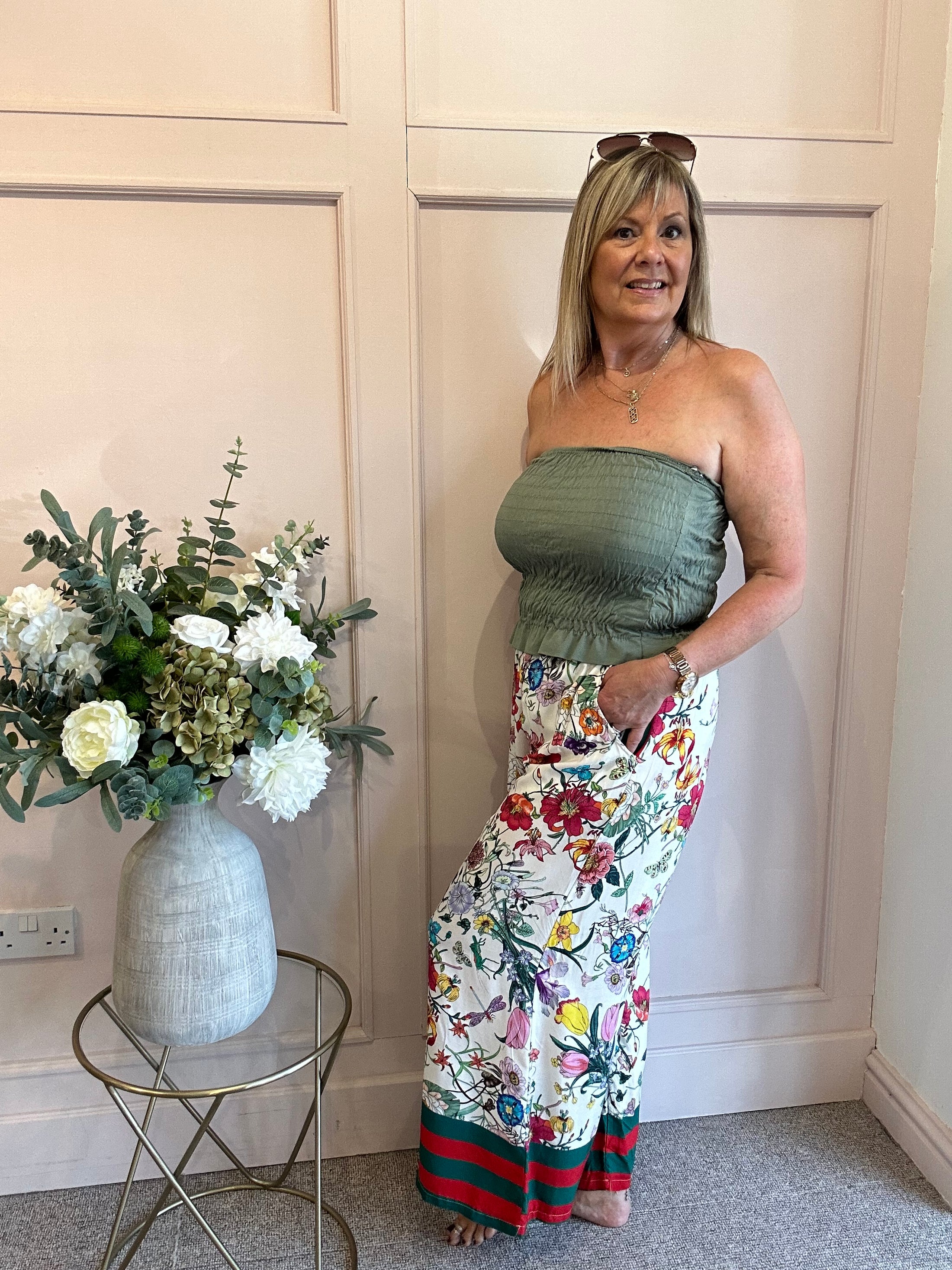 Bandeau Top  - Sage Green