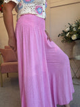 Load image into Gallery viewer, Dotty Look Wide Leg Pant - Pink/White - Wardrobe By Simone
