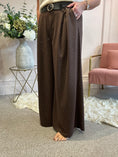 Load image into Gallery viewer, Twinkling & Sparkling Wide Leg Trouser - Brown
