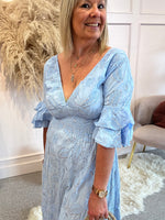 Add a touch of sparkle Maxi Dress - Blue