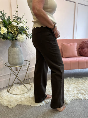 Super Cool Wide Jean - Brown