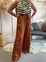 Satin trouser - Rusty - Wardrobe By Simone