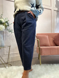 Load image into Gallery viewer, Barrel Suedette Pant - Navy
