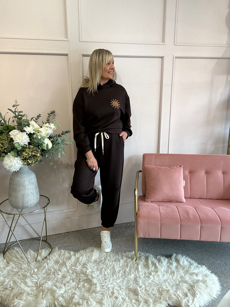 Soft Comfy Jogger - Chocolate Brown - Wardrobe By Simone
