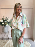 Load image into Gallery viewer, Hint Of Sparkle Shirt  - Green/Mix - Wardrobe By Simone
