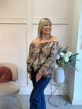 Load image into Gallery viewer, Camilla Floral Top - Browns/Greens
