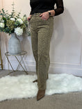 Load image into Gallery viewer, Leopard Print Jeans - Sand/Black
