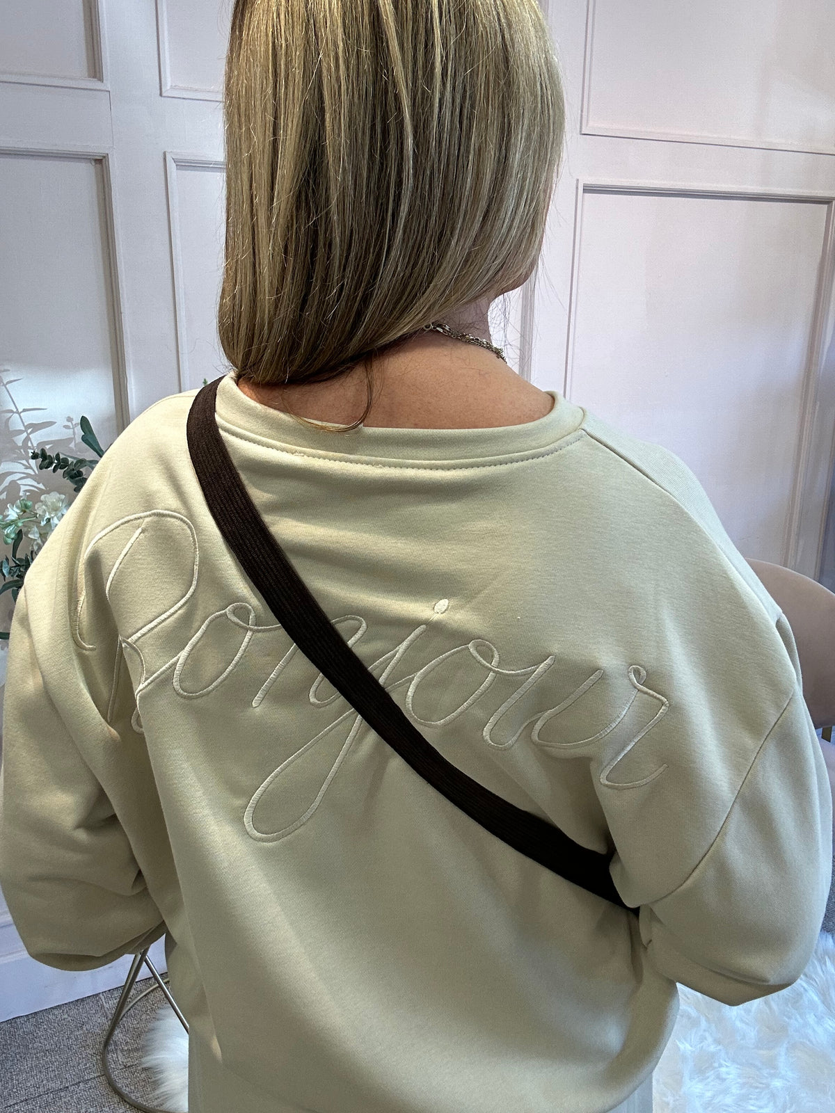 Bonjour Sweatshirt  - Oatmeal