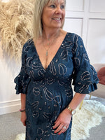 Add a touch of sparkle Maxi Dress - Navy