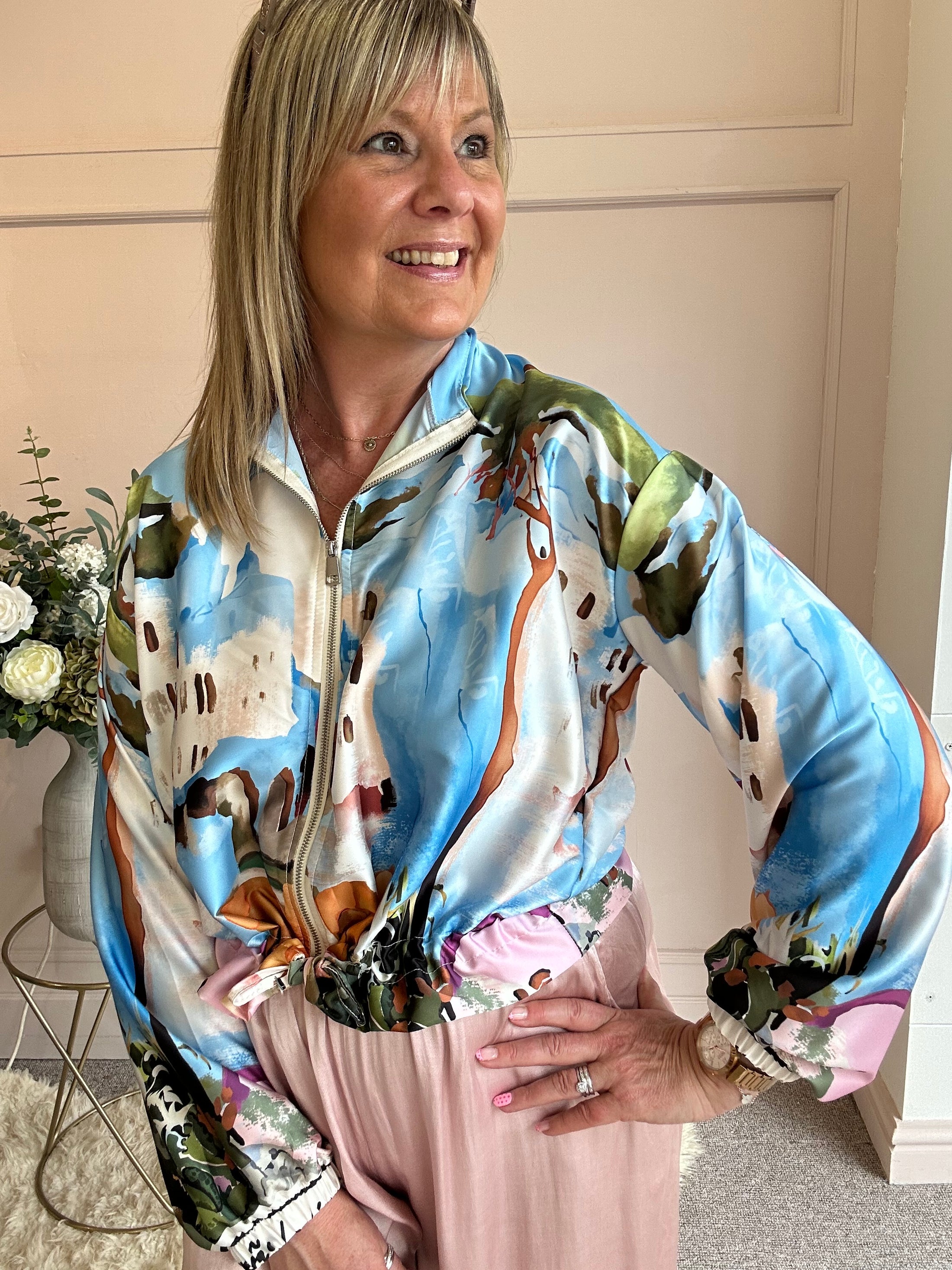 Santorini  Jacket - Blues