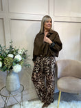 Load image into Gallery viewer, Suedette Zipped Jacket - Brown
