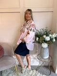 Load image into Gallery viewer, Cascading Floral Print Shirt  - Pink/MIx - Wardrobe By Simone
