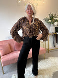 Load image into Gallery viewer, Frill Leopard Boho Top - Leopard - Wardrobe By Simone
