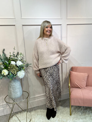 Chunky Knitted Jumper - Pink