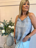 Load image into Gallery viewer, Touch Of Sparkle Cami Top - Blue
