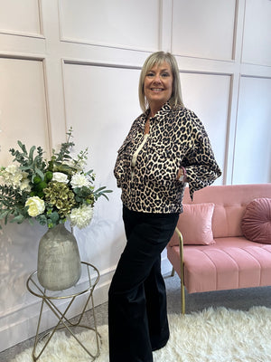 Leopard Denim Jacket - Leopard