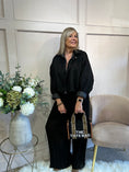 Load image into Gallery viewer, Suedette Zipped Jacket - Black
