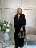Load image into Gallery viewer, Suedette Zipped Jacket - Black
