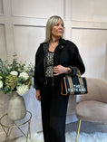 Load image into Gallery viewer, Suedette Zipped Jacket - Black
