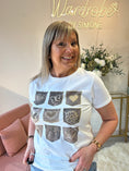Load image into Gallery viewer, Butterfly T-Shirt - White/Bronze - Wardrobe By Simone
