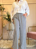Load image into Gallery viewer, Dare To Stand Out Striped Pant - Navy/Cream - Wardrobe By Simone
