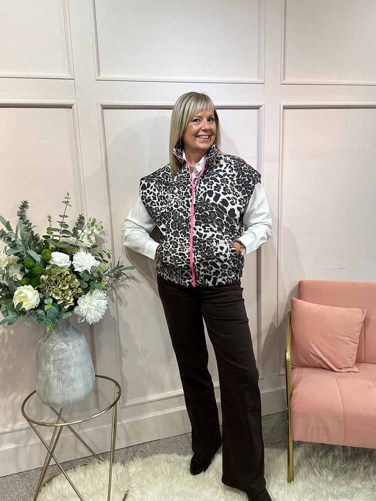 Gilet - Leopard Print