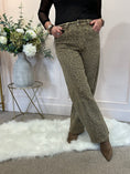 Load image into Gallery viewer, Leopard Print Jeans - Sand/Black
