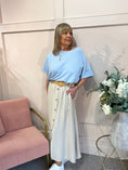 Load image into Gallery viewer, Buttoned A Line Skirt - Light Beige - Wardrobe By Simone
