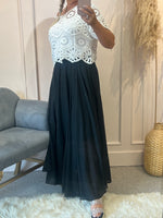 Floaty Maxi skirt - Black
