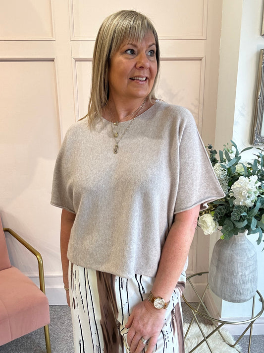 Little Knit Jumper - Beige - Wardrobe By Simone